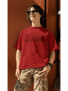 Oversized Men T-Shirt Red - Fitaiim