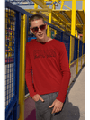 Round Neck Full Sleeve T-Shirt Red - Fitaiim