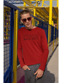 Round Neck Full Sleeve T-Shirt Red - Fitaiim