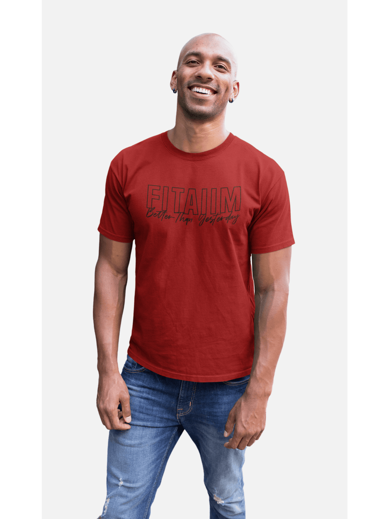 Round Neck T-shirt Red - Fitaiim