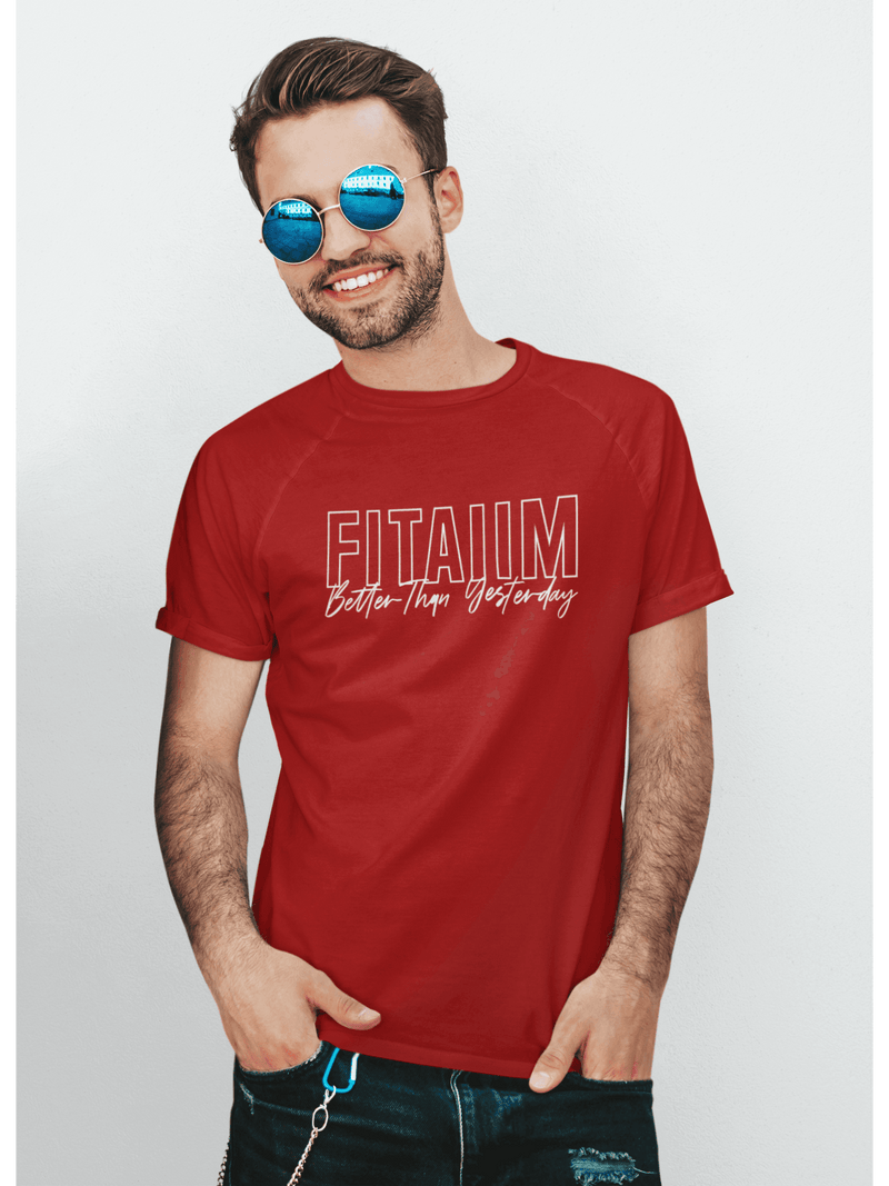 Round Neck T-shirt Red - Fitaiim
