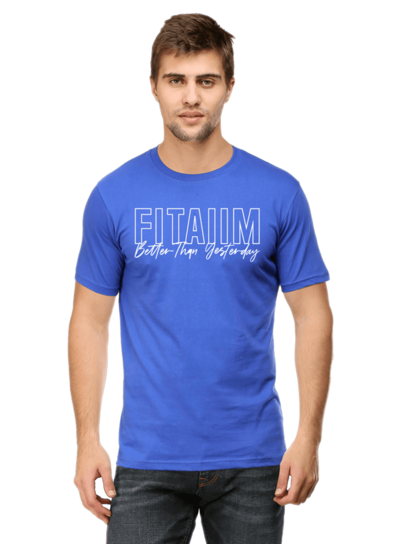 Round Neck T-shirt Royal Blue - Fitaiim
