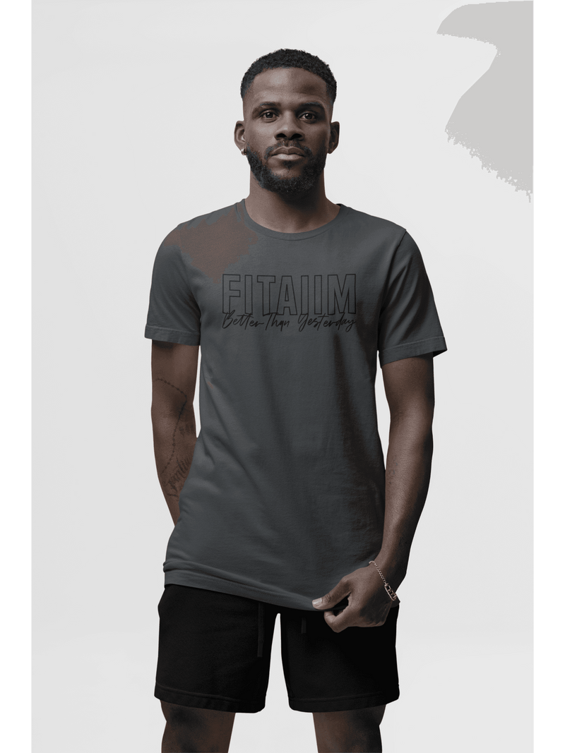 Round Neck T-shirt Steel Grey - Fitaiim