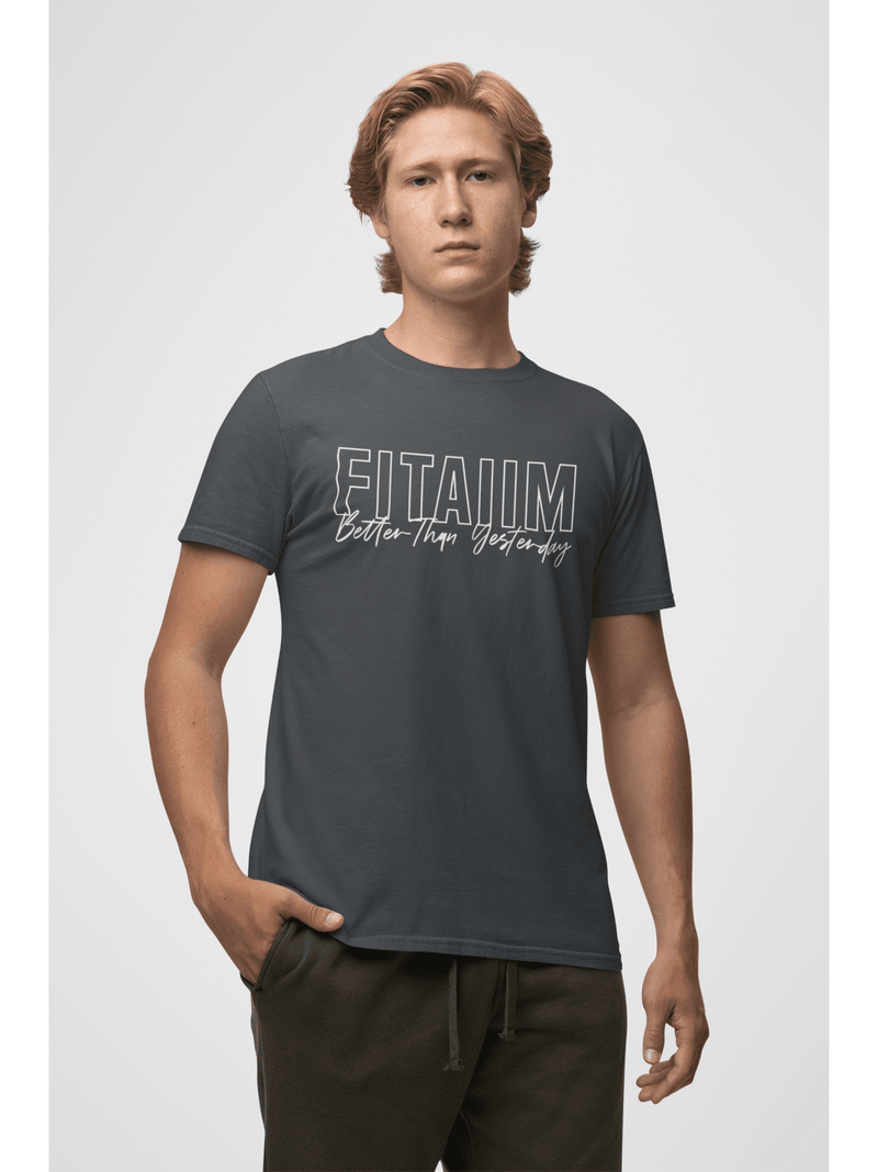 Round Neck T-shirt Steel Grey - Fitaiim