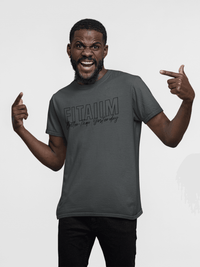 Round Neck T-shirt Steel Grey - Fitaiim