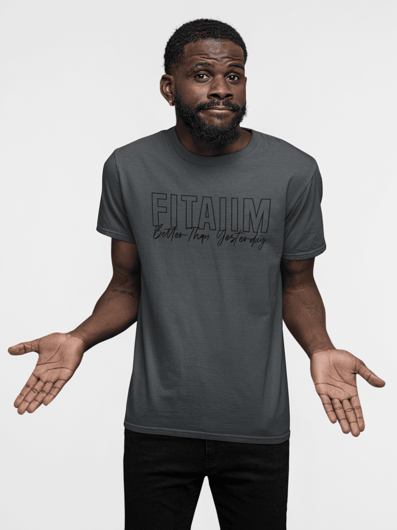 Round Neck T-shirt Steel Grey - Fitaiim