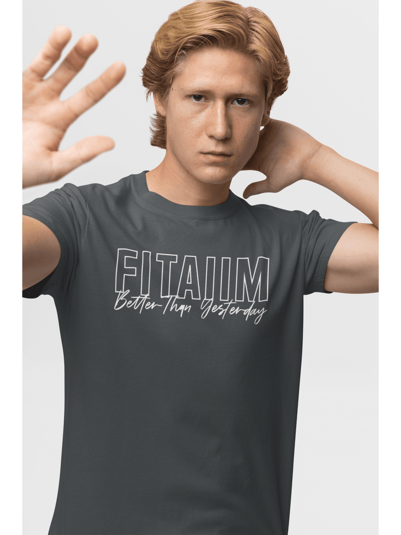 Round Neck T-shirt Steel Grey - Fitaiim