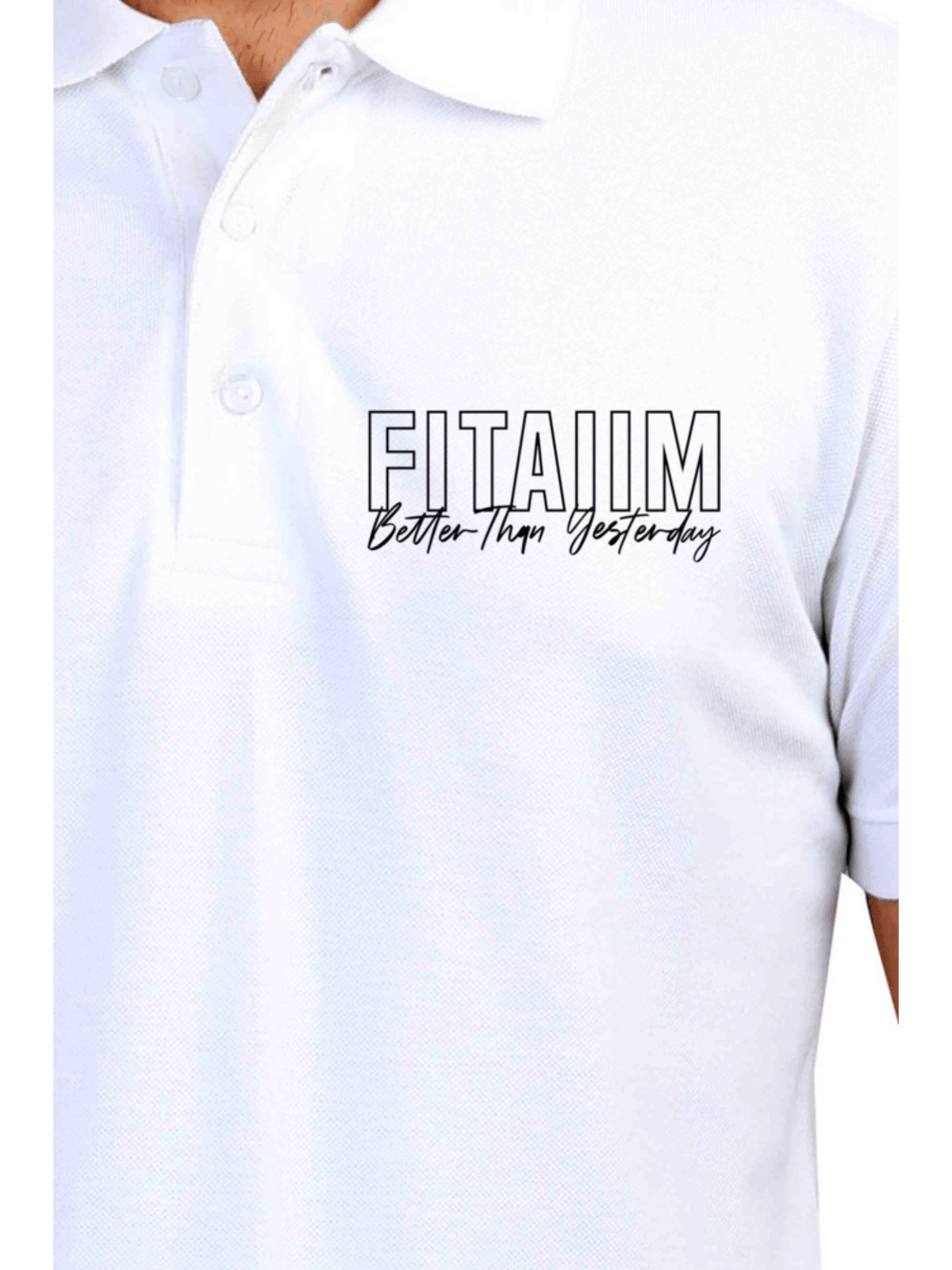 Polo Men T-shirt White - Fitaiim