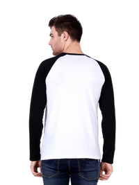 Raglan Full Sleeve T-Shirt White - Fitaiim