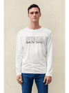 Round Neck Full Sleeve T-Shirt White - Fitaiim