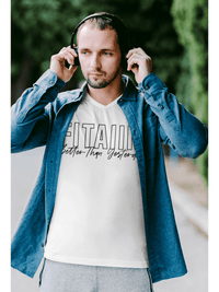 V-Neck T-shirt White - Fitaiim