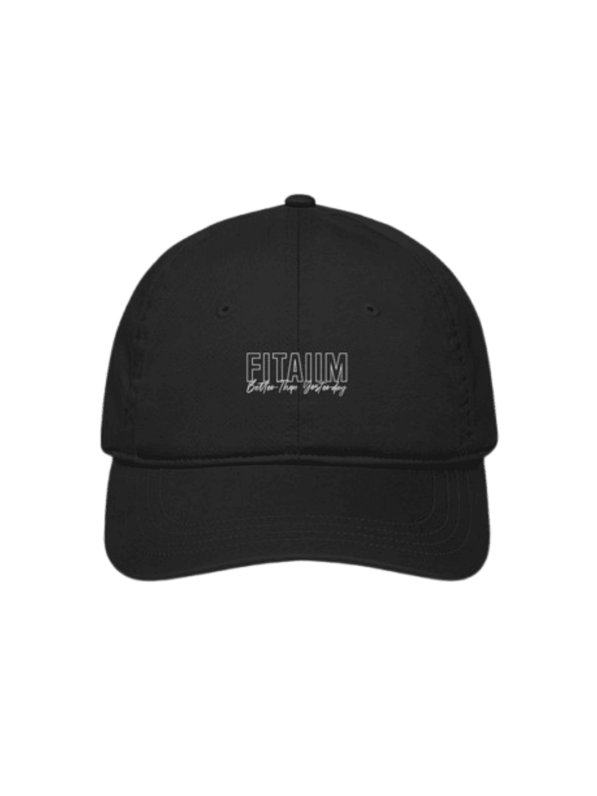 Better Than Yesterday Black Cap With White Logo - Fitaiim