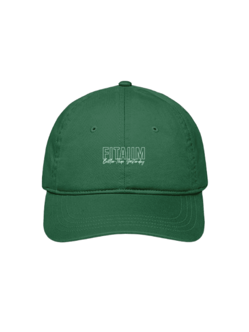 Better Than Yesterday Bottle Green Cap With White Logo - Fitaiim