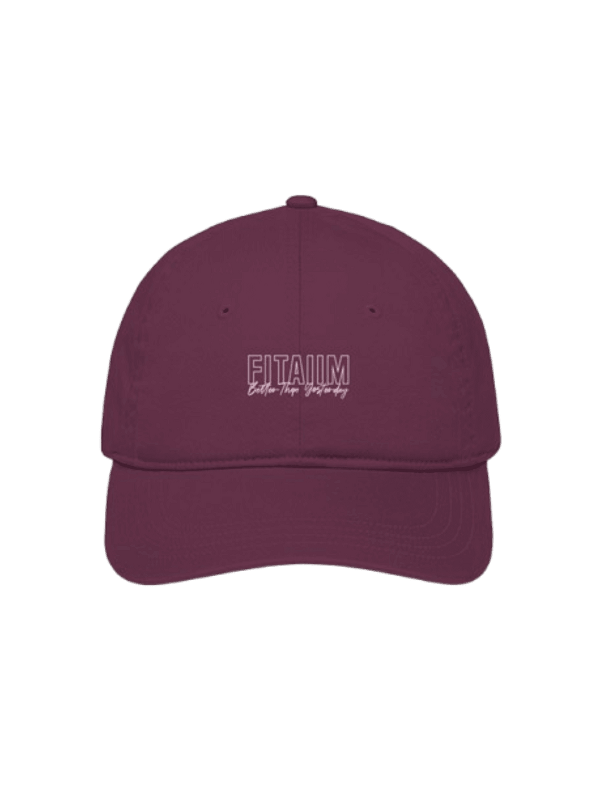 Better Than Yesterday Red Cap With White Logo - Fitaiim