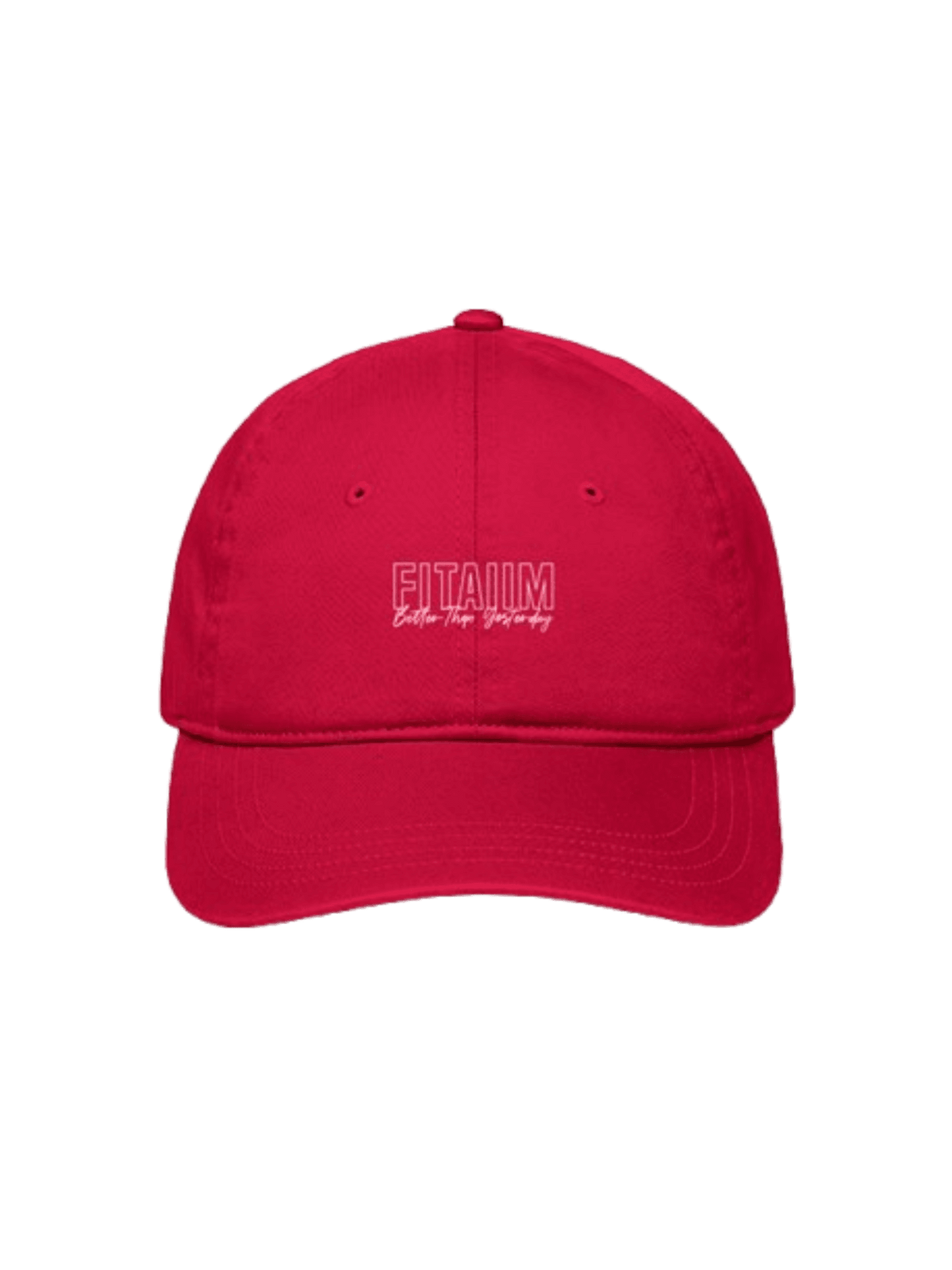 Better Than Yesterday Maroon Cap With White Logo - Fitaiim