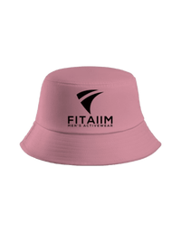 Legacy Bucket Hat Pink With Black Logo - Fitaiim