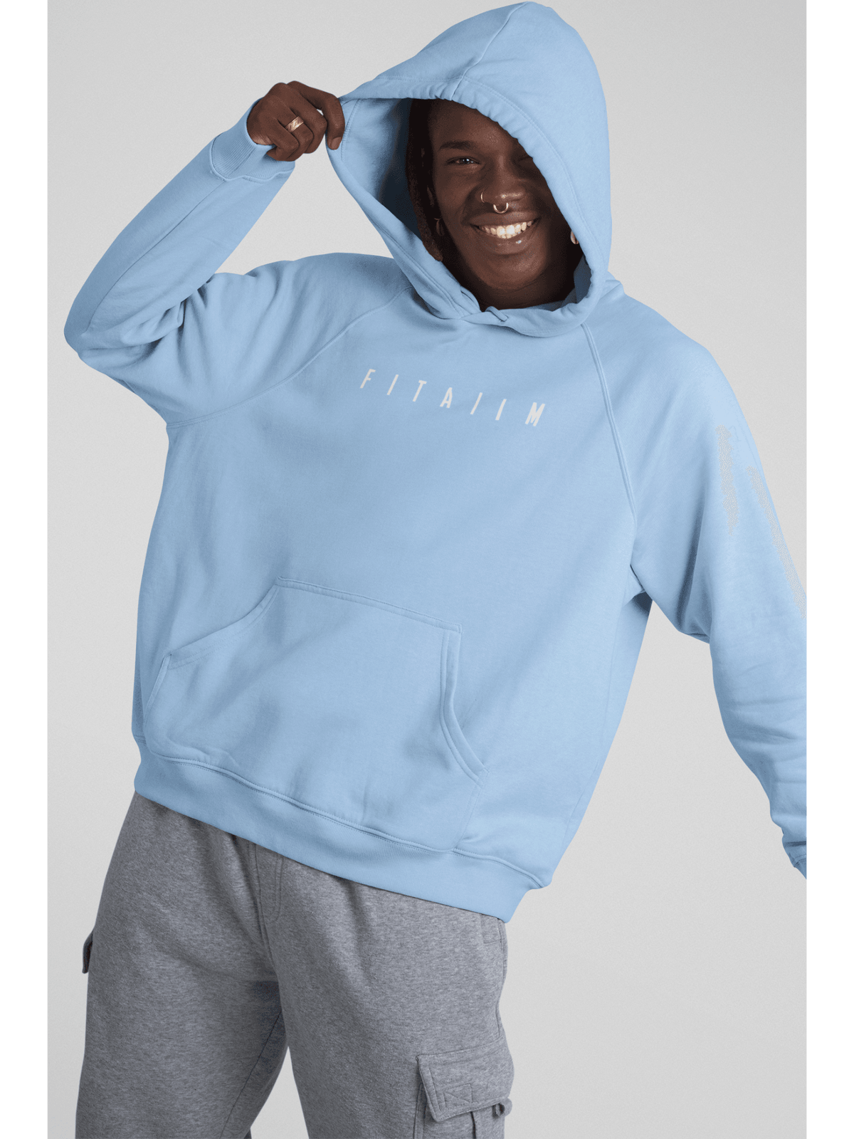 Essential Hoodie Baby Blue - Fitaiim