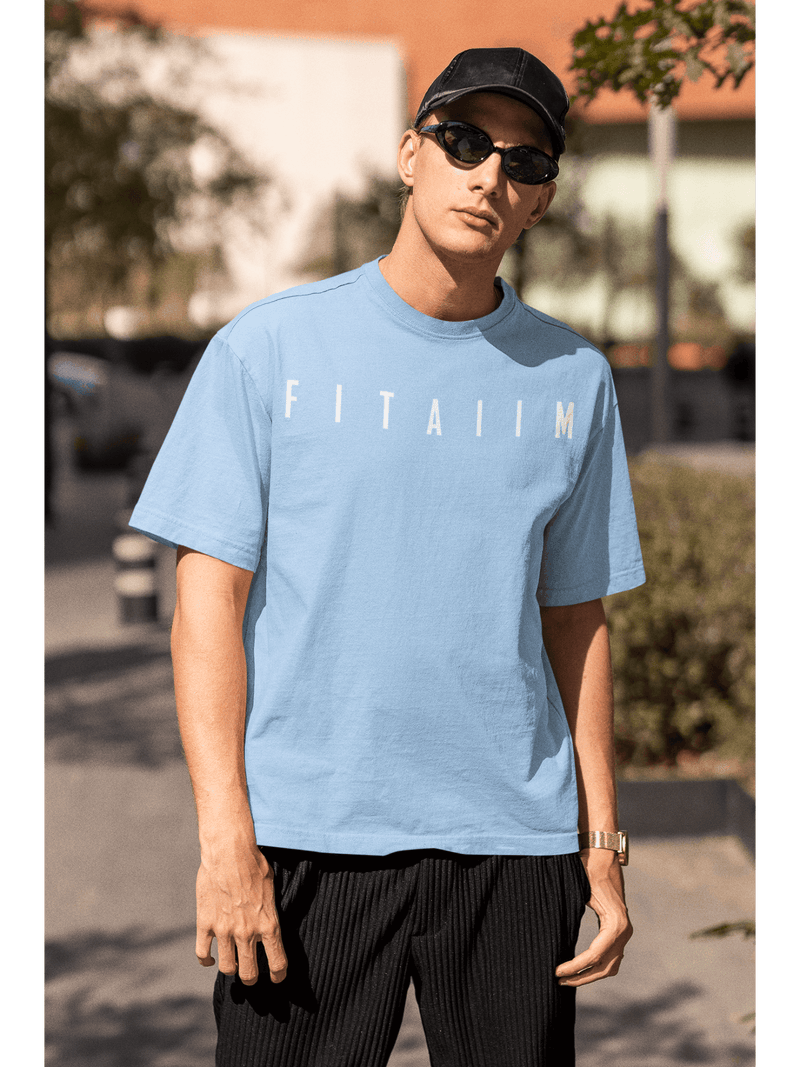 Essential Oversized T-Shirt Baby Blue - Fitaiim