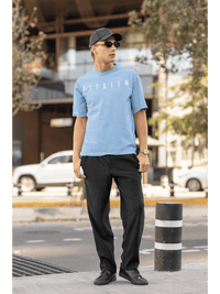 Essential Oversized T-Shirt Baby Blue - Fitaiim