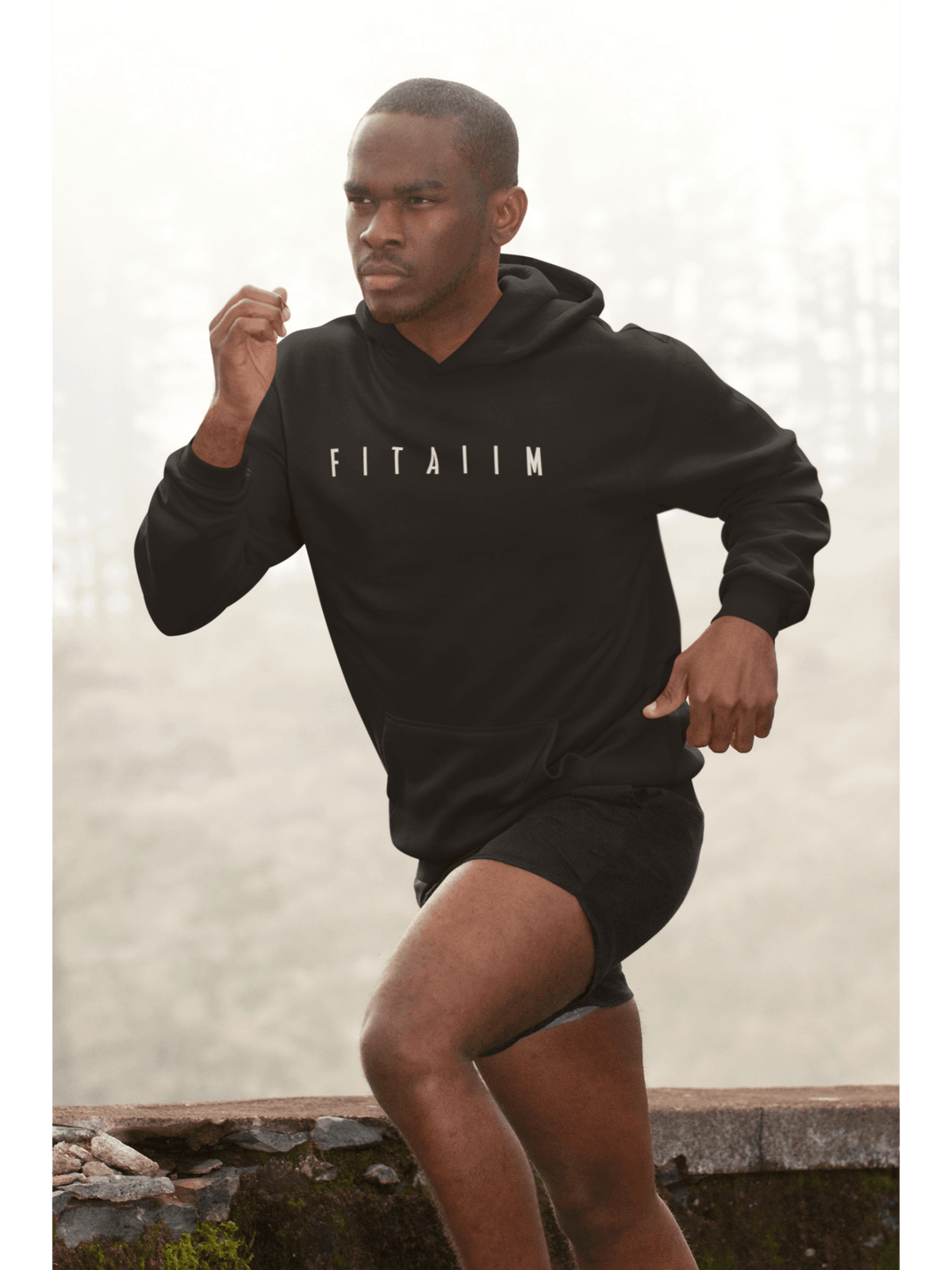 Essential Hoodie Black - Fitaiim