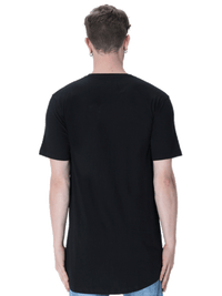 Essential Longline Curved T-Shirt Black - Fitaiim