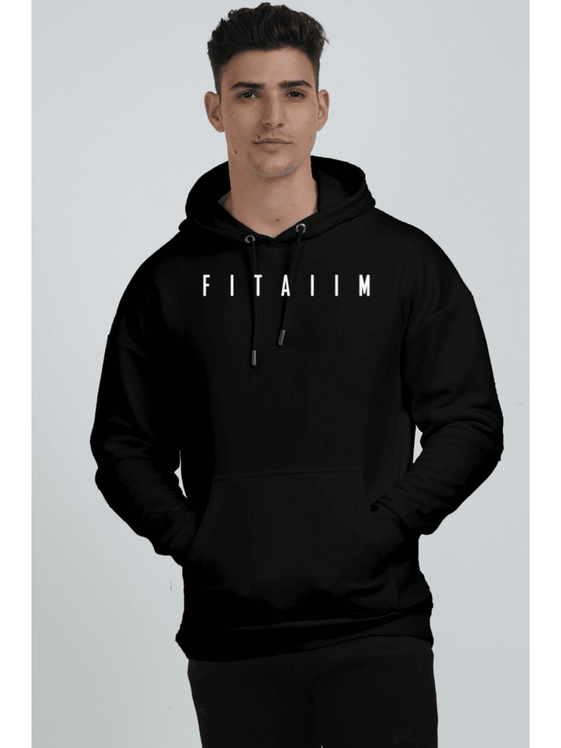 Essential Oversized Hoodie Sweatshirt Black - Fitaiim