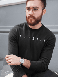 Essential Oversized Sweatshirt Black - Fitaiim