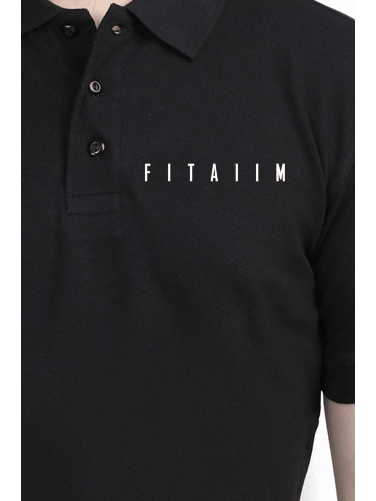 Essential Polo T-Shirt Black - Fitaiim