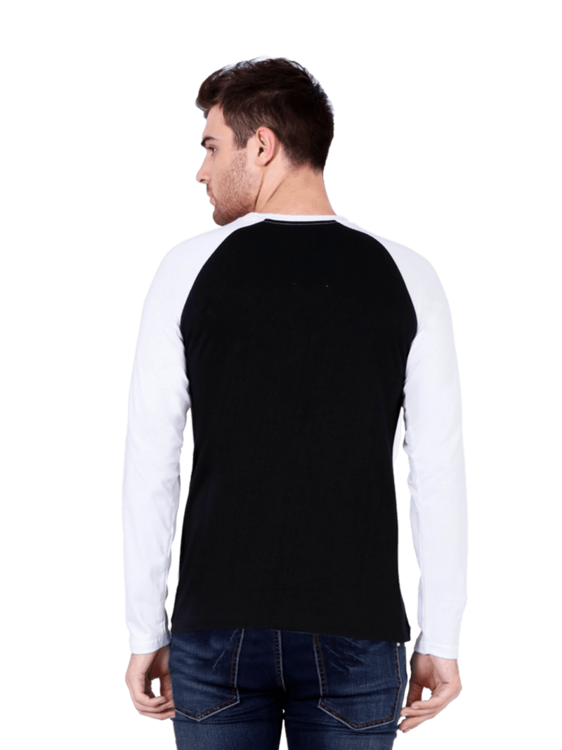 Essential Raglan Full Sleeve T-Shirt Black - Fitaiim