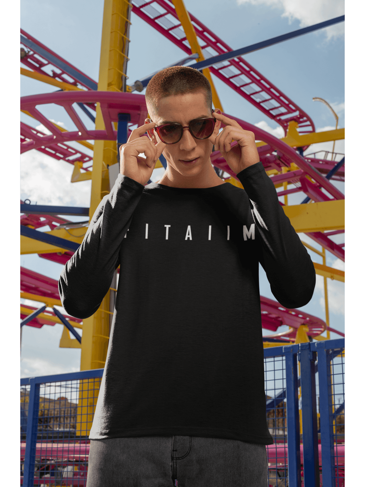 Essential Round Neck Full Sleeve T-Shirt Black - Fitaiim
