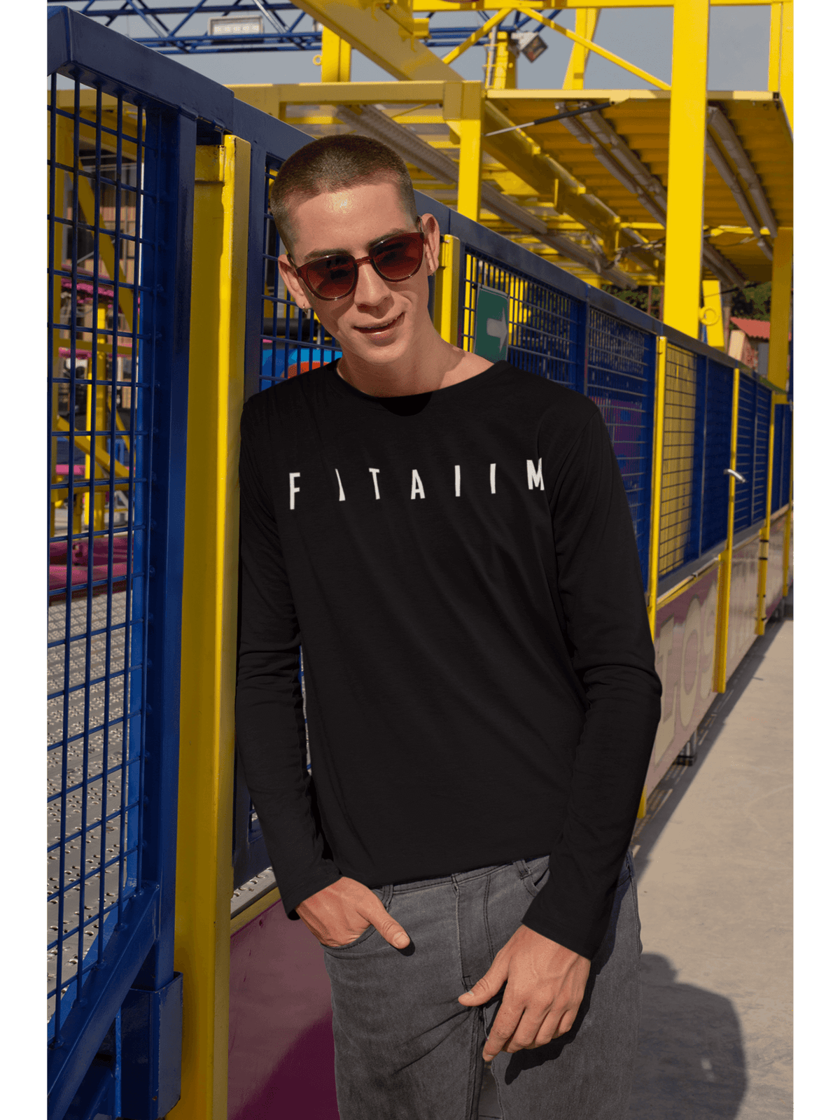 Essential Round Neck Full Sleeve T-Shirt Black - Fitaiim
