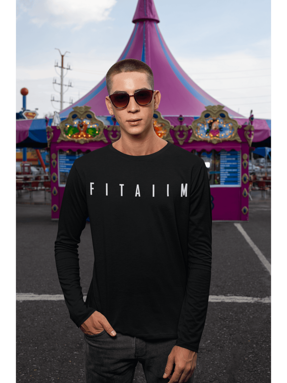 Essential Round Neck Full Sleeve T-Shirt Black - Fitaiim
