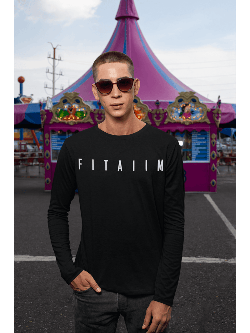 Essential Round Neck Full Sleeve T-Shirt Black - Fitaiim