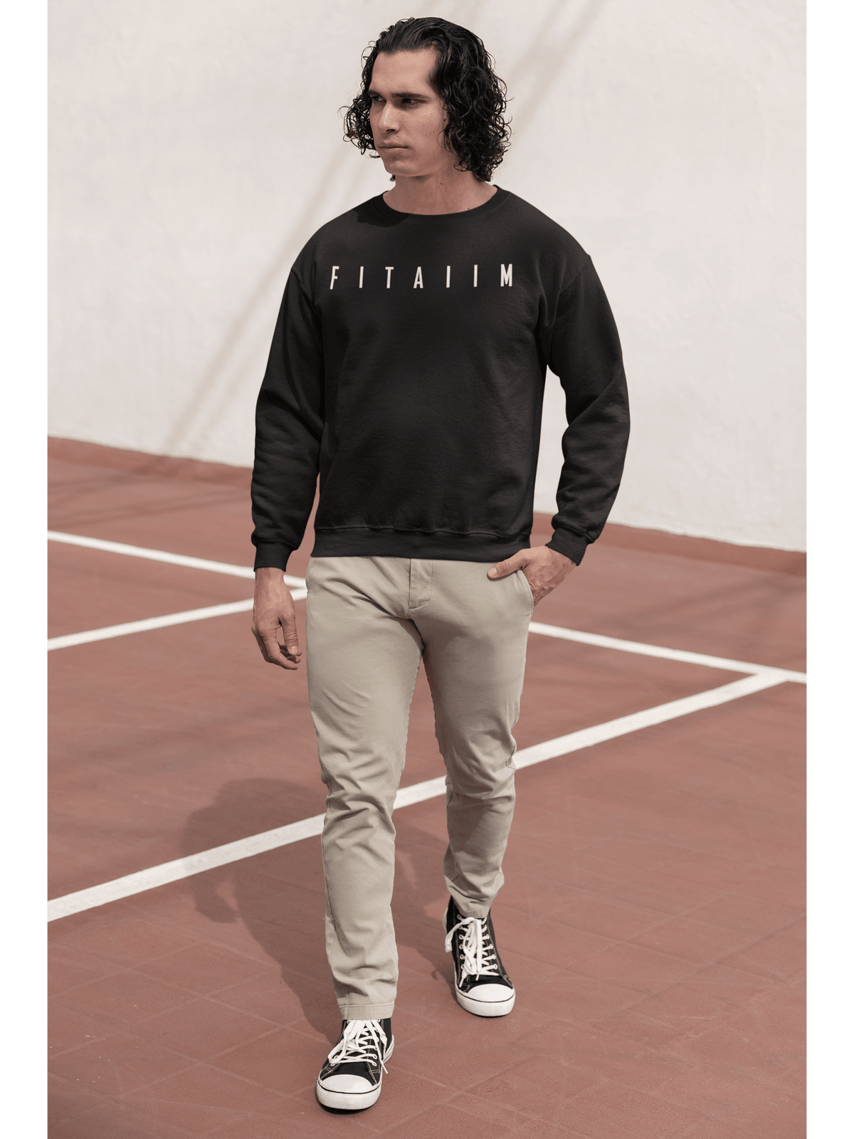 Essential Sweatshirt Black - Fitaiim