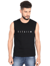 Essential Round Neck Sleeveless Tank Black - Fitaiim