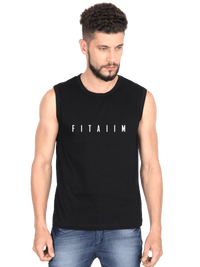 Essential Round Neck Sleeveless Tank Black - Fitaiim