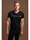 Essential V-Neck T-shirt Black - Fitaiim