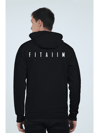 Essential Zip Hoodie Black - Fitaiim
