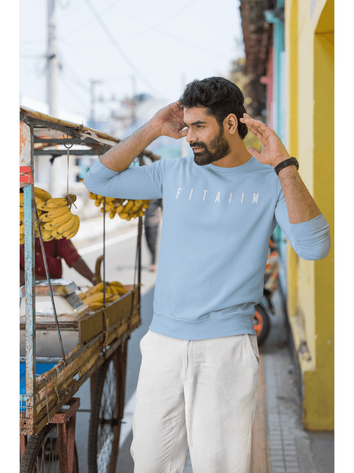 Essential Sweatshirt Baby Blue - Fitaiim