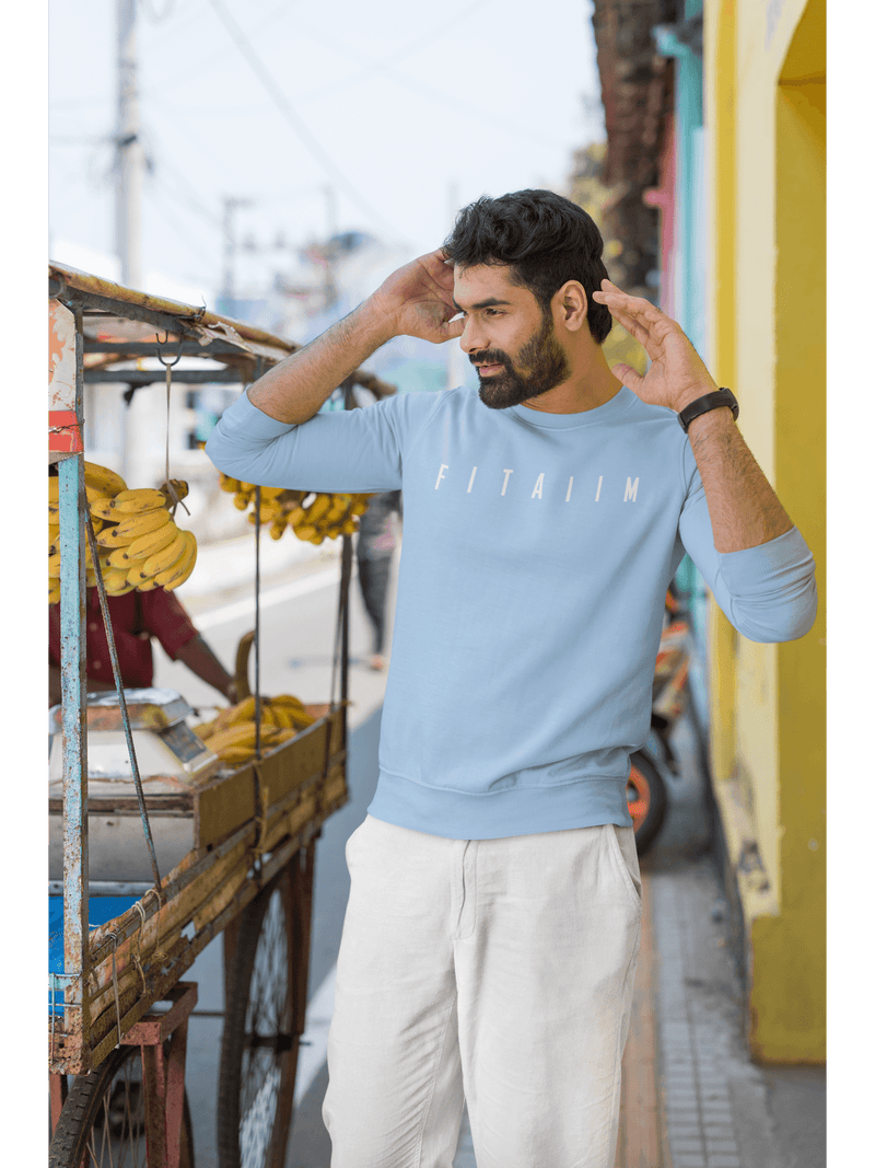 Essential Sweatshirt Baby Blue - Fitaiim