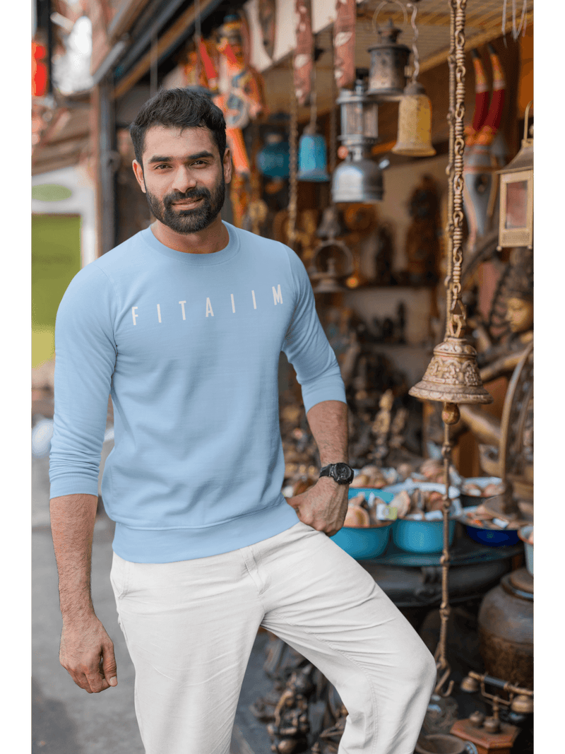 Essential Sweatshirt Baby Blue - Fitaiim