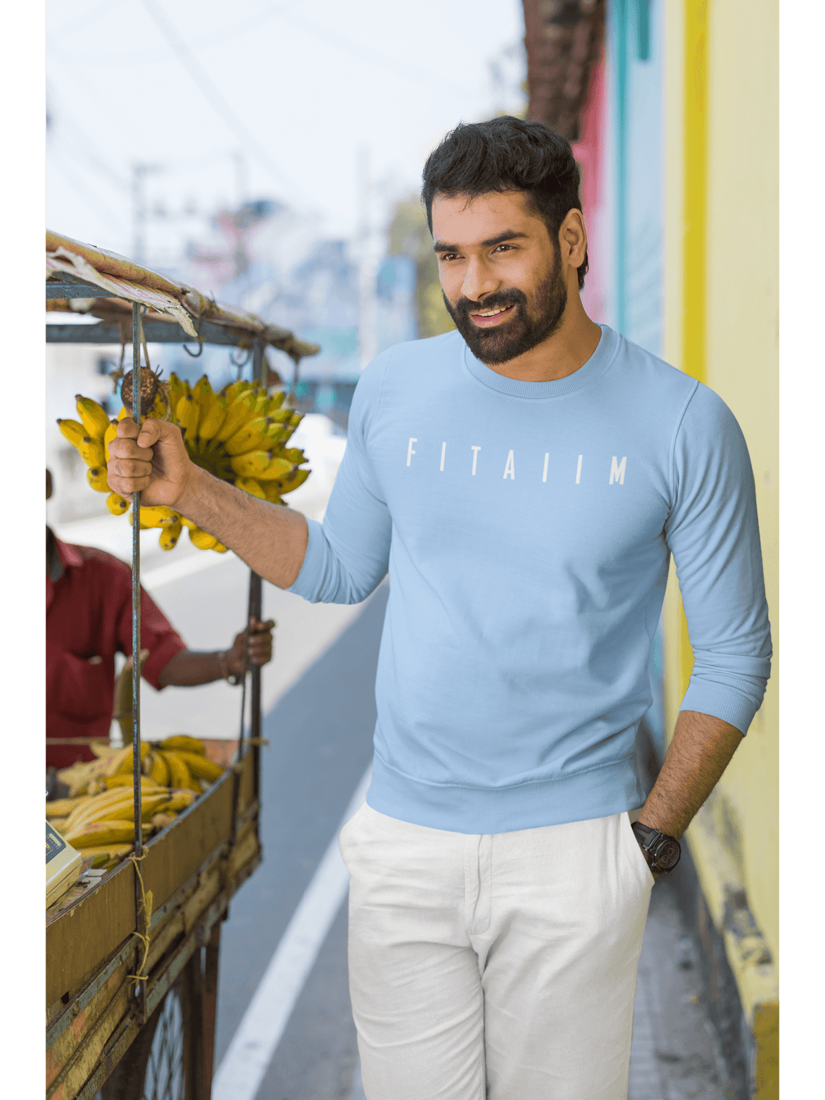 Essential Sweatshirt Baby Blue - Fitaiim