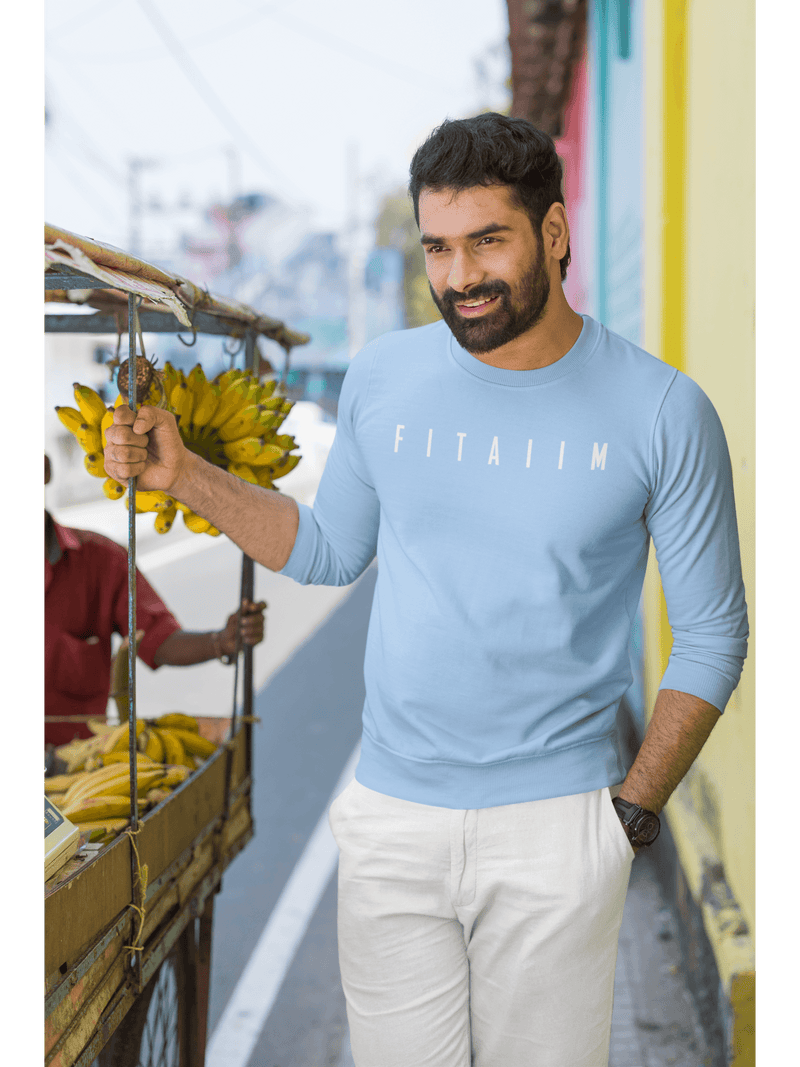 Essential Sweatshirt Baby Blue - Fitaiim