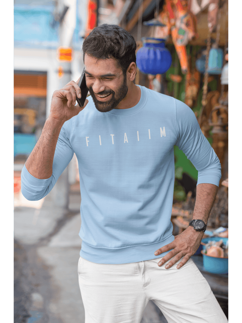 Essential Sweatshirt Baby Blue - Fitaiim