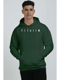Essential Oversized Hoodie Sweatshirt Bottle Green - Fitaiim