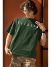 Essential Oversized T-Shirt Bottle Green - Fitaiim