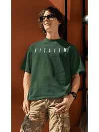 Essential Oversized T-Shirt Bottle Green - Fitaiim