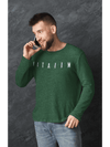 Essential Round Neck Full Sleeve T-Shirt Bottle Green - Fitaiim