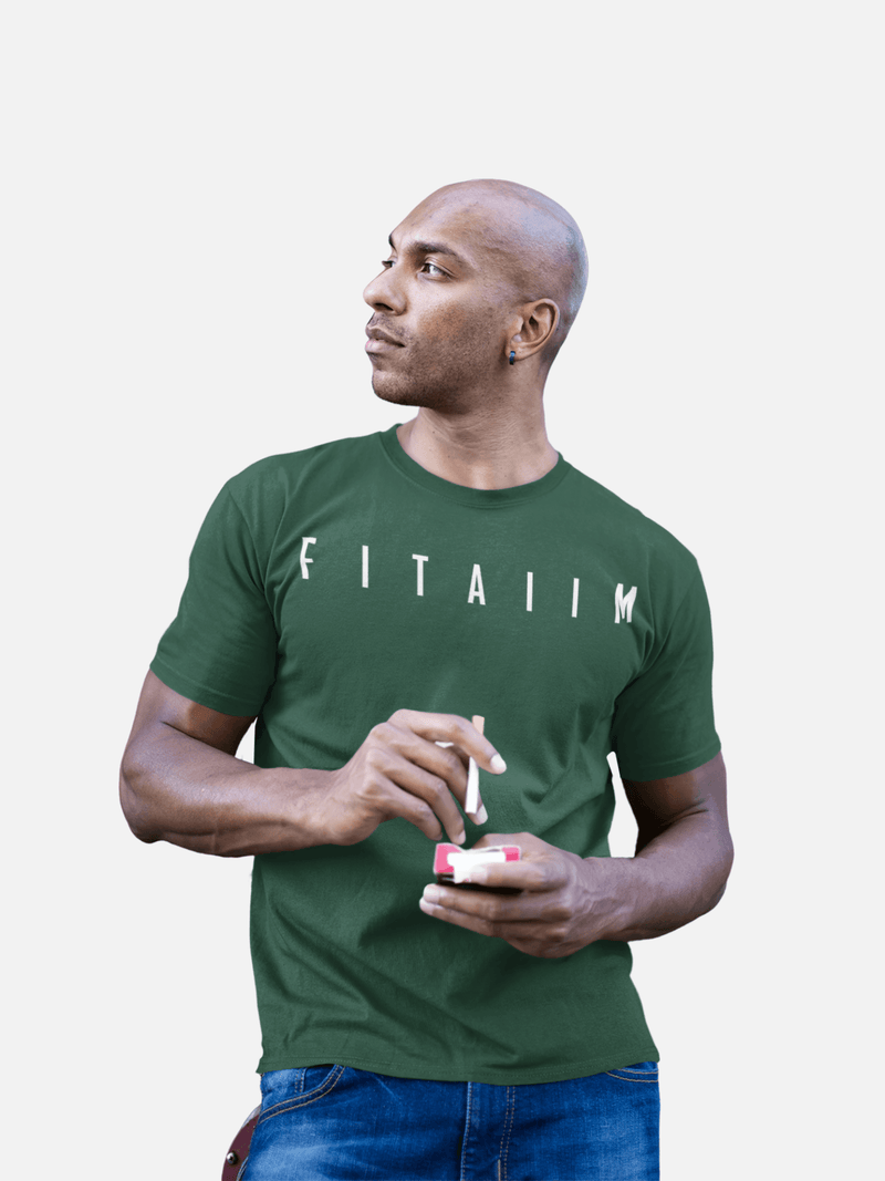 Essential T-Shirt Bottle Green - Fitaiim