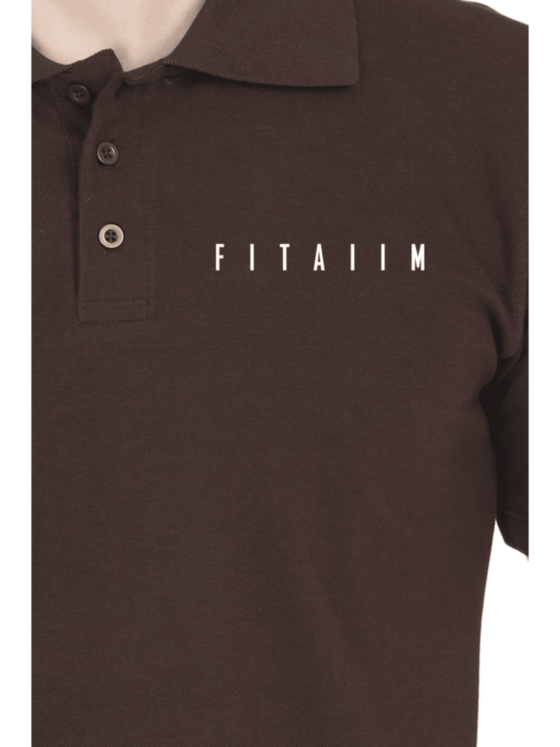 Essential Polo T-Shirt Coffee Brown - Fitaiim